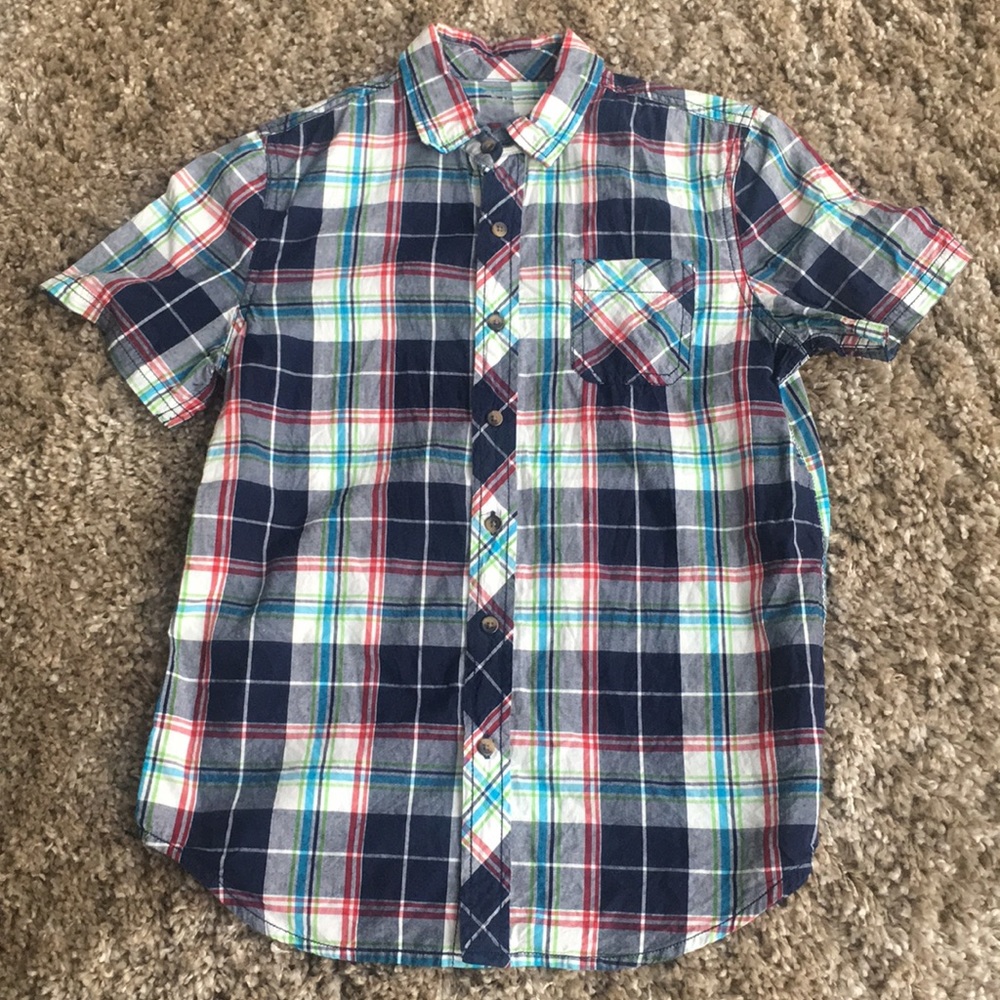 Arizona Jeans Button Down Short Sleeve Sz L